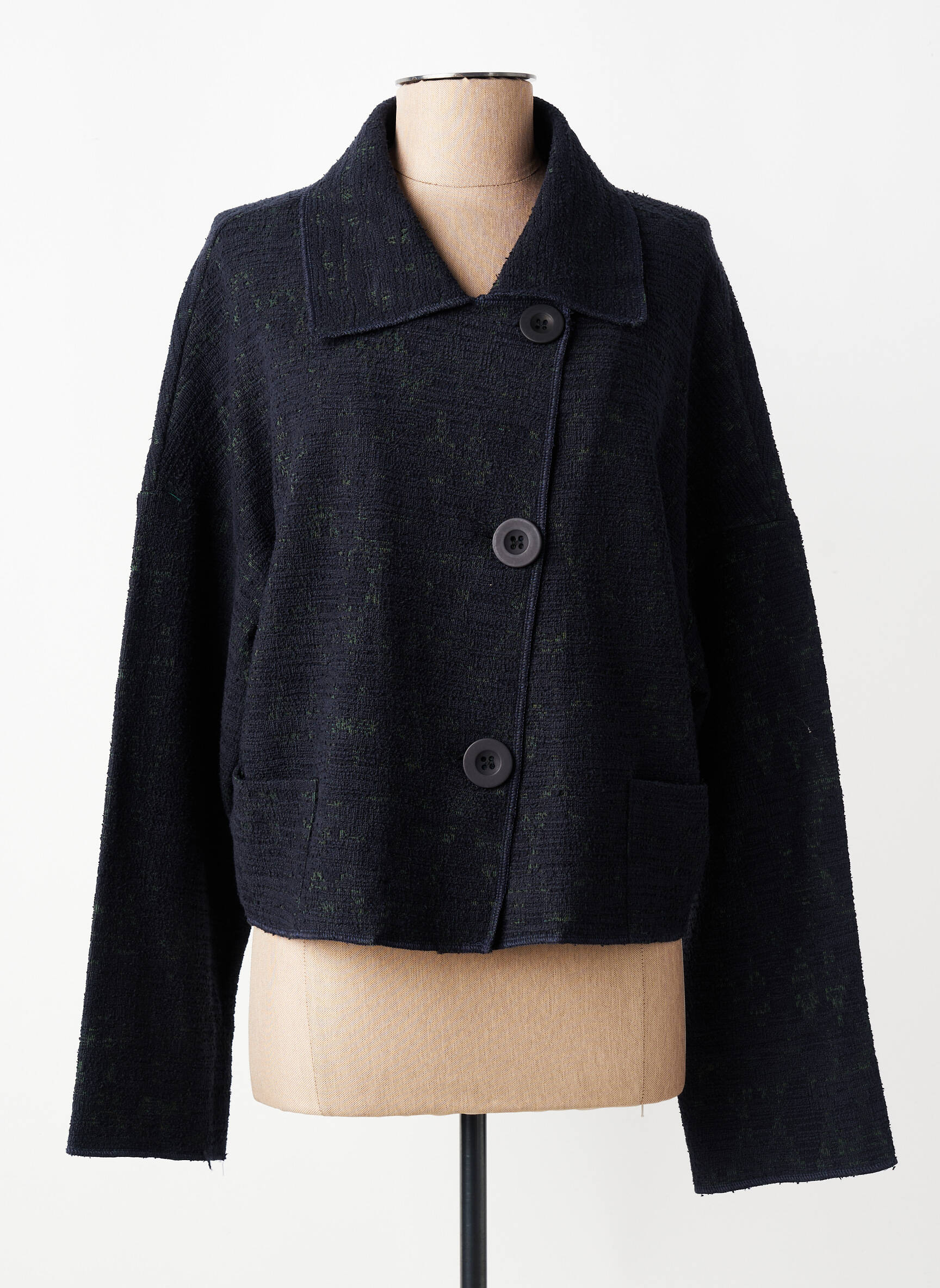Veste casual poches bleu GERSHON BRAM femme