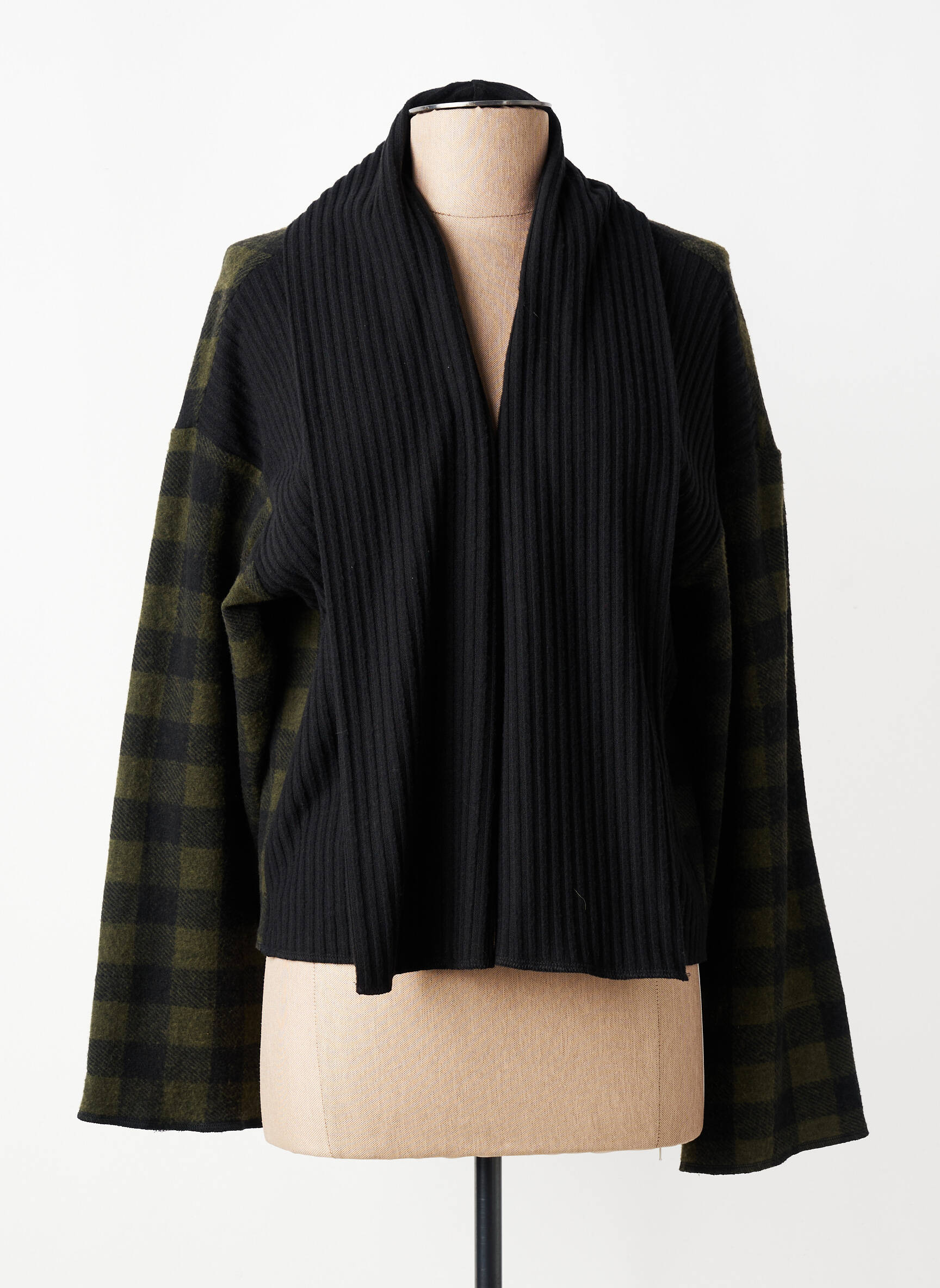 Gilet manches longues stretch vert GERSHON BRAM femme