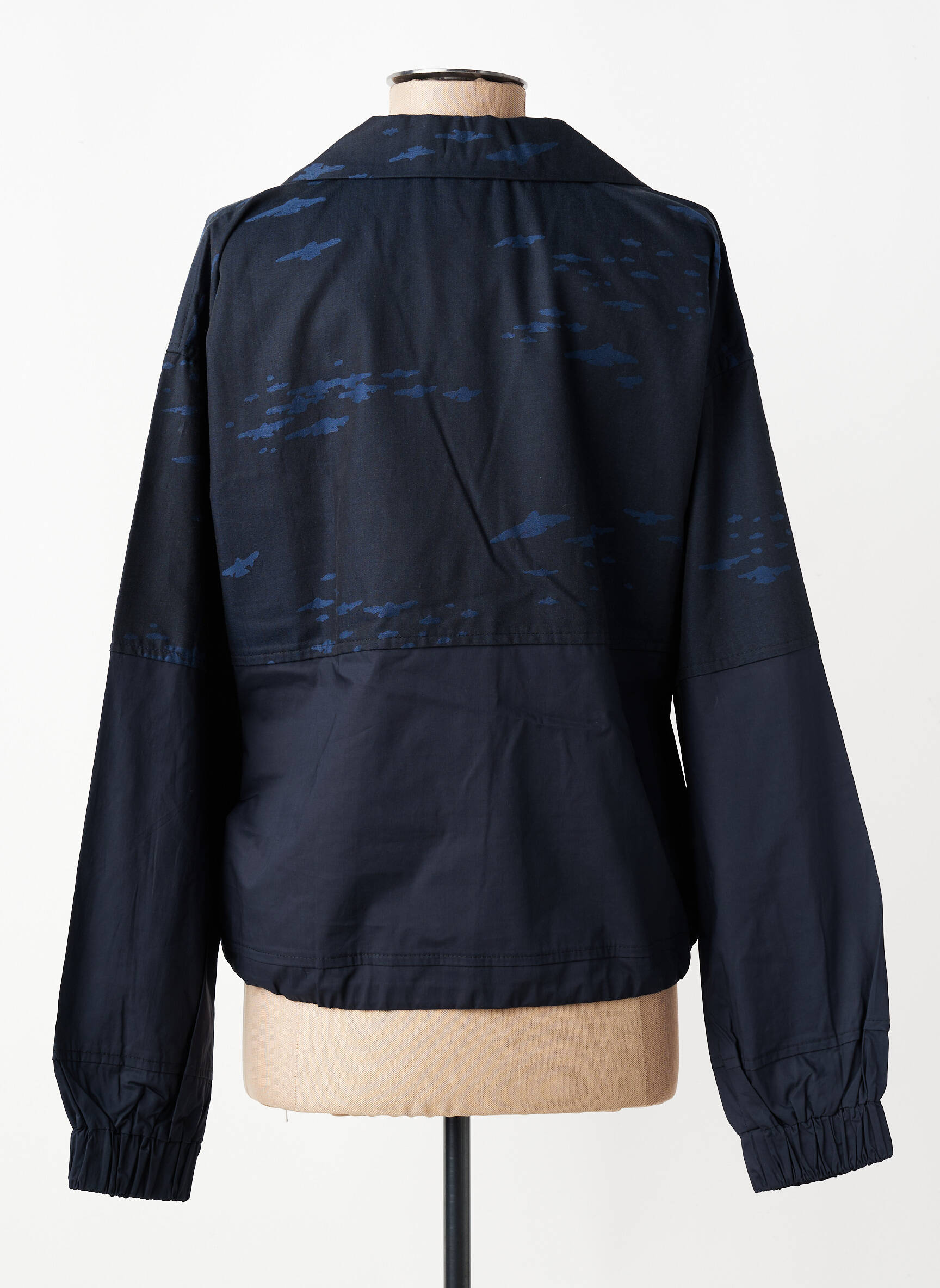 Veste casual col tailleur bleu GERSHON BRAM femme