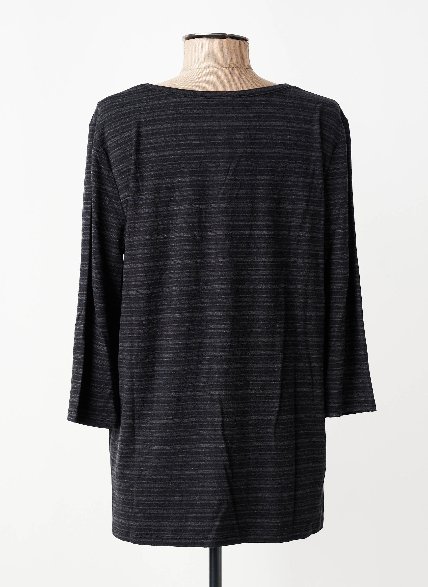 T-shirt manches 3/4 manches 3/4 gris KOZAN femme