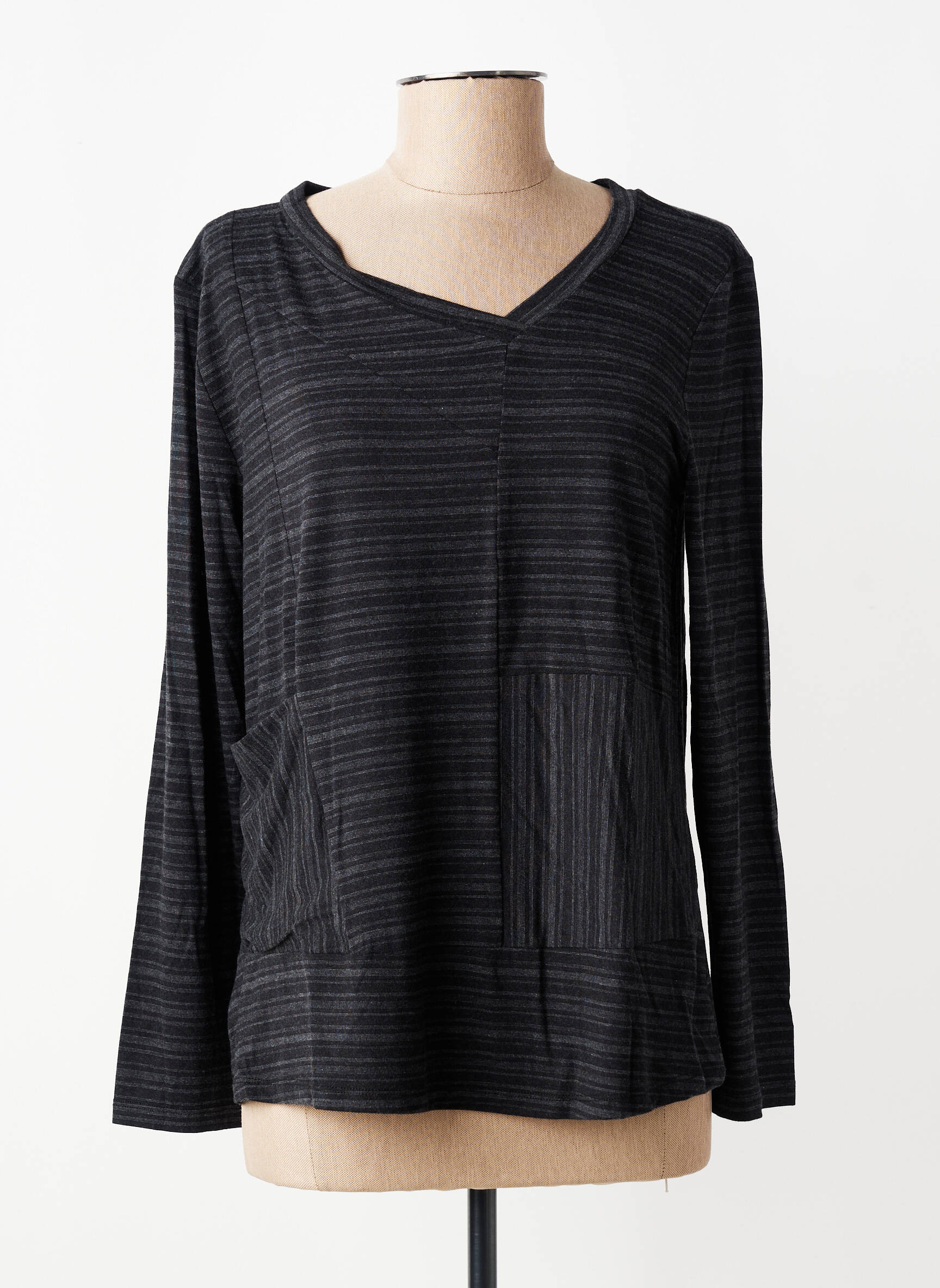 T-shirt manches longues manches longues gris KOZAN femme