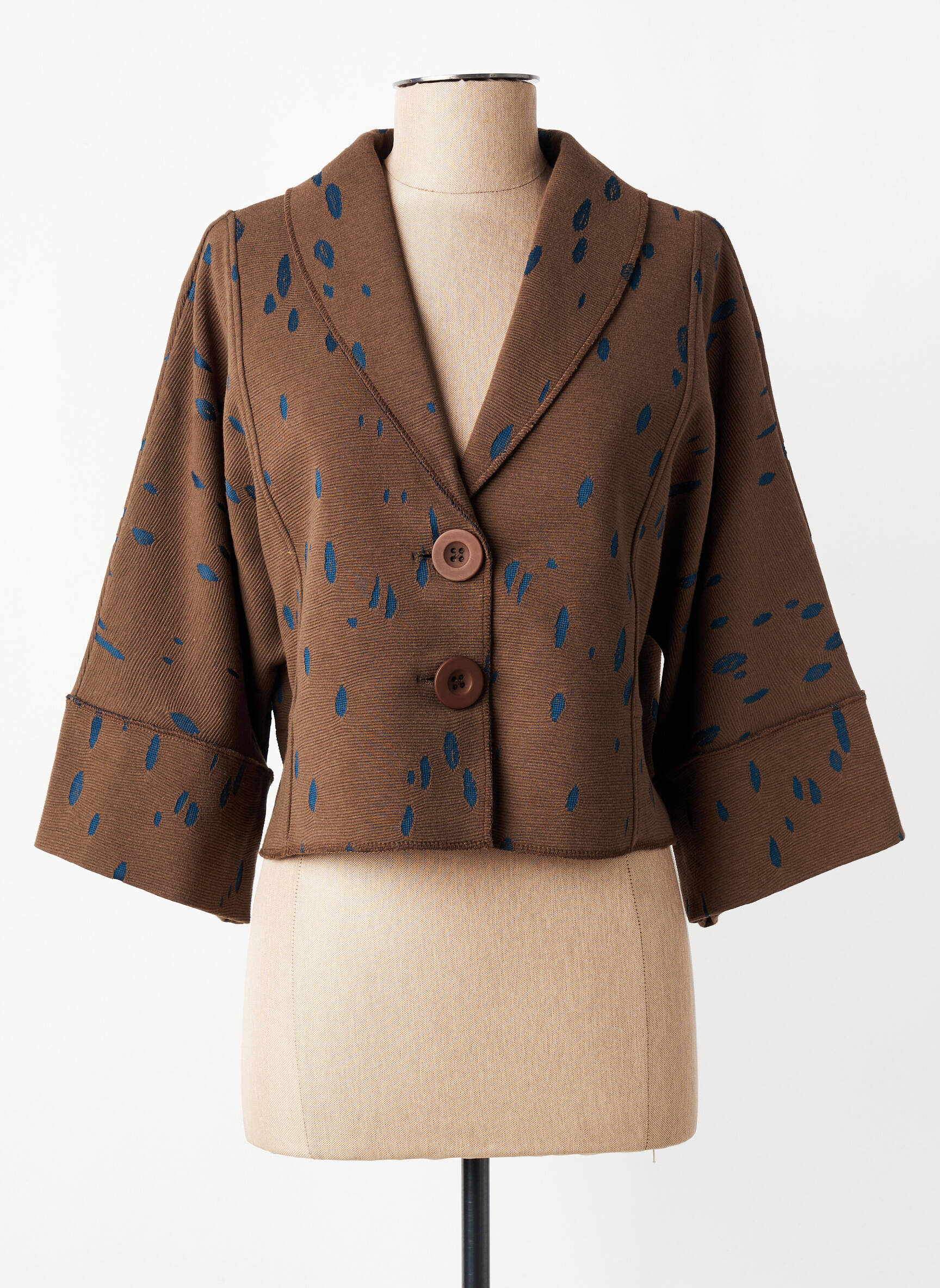 Veste casual coupe droite marron GERSHON BRAM femme