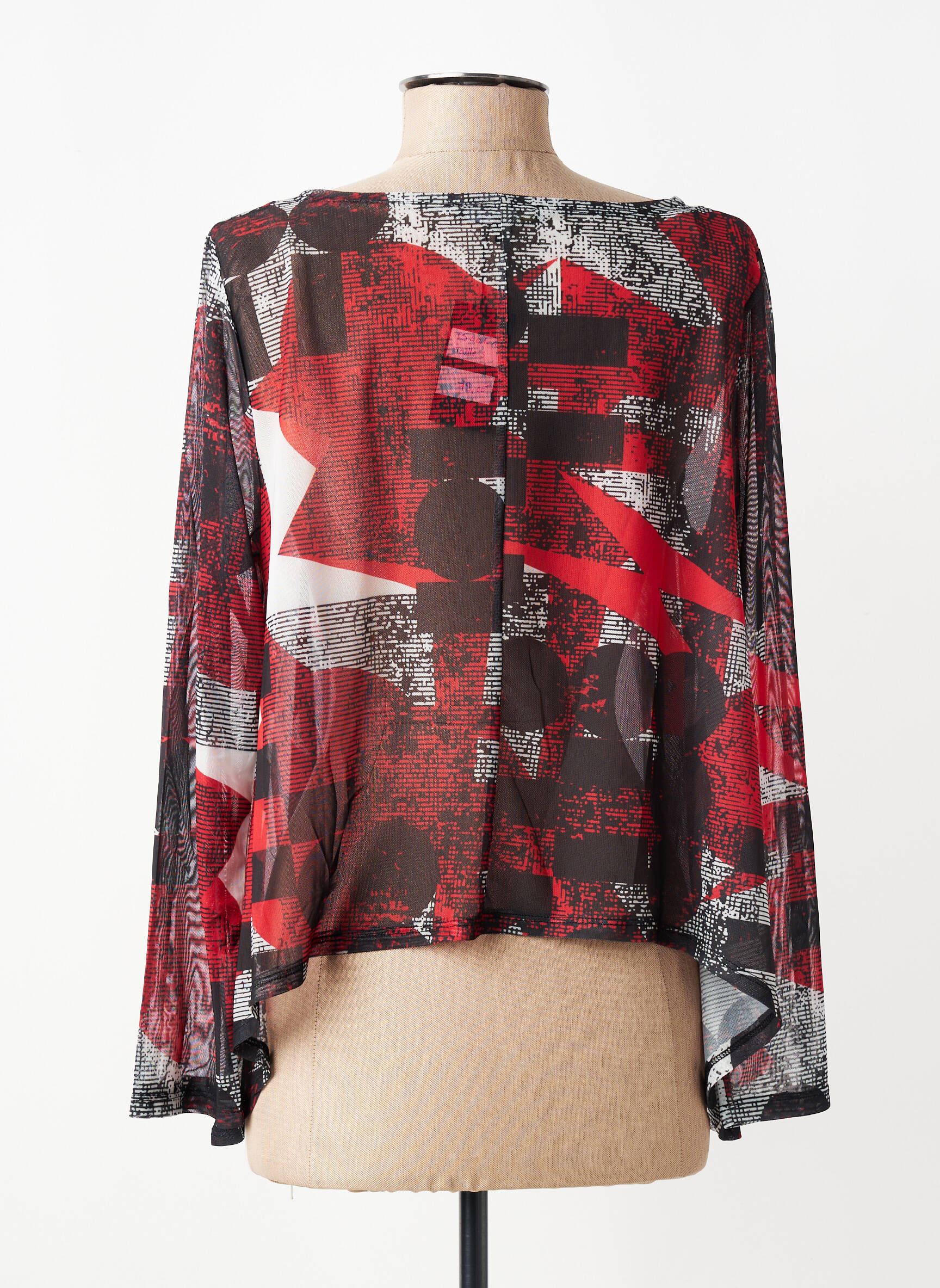 Top manches longues manches longues rouge KOZAN femme