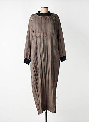Robe longue manches longues manches longues vert GERSHON BRAM femme