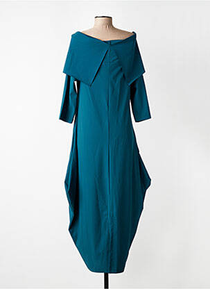 Robe mi-longue manches 3/4 manches 3/4 vert KOZAN femme