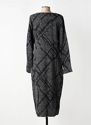 Robe longue manches longues manches longues gris ELSEWHERE femme