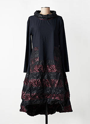 Robe mi-longue manches longues manches longues rouge KOZAN femme