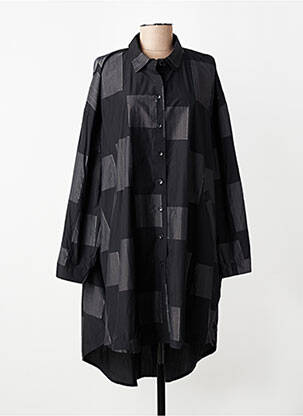 Tunique manches longues col chemisier gris URBAN BY ALEMBIKA femme