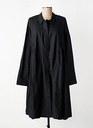 Robe mi-longue manches longues manches longues noir GERSHON BRAM femme
