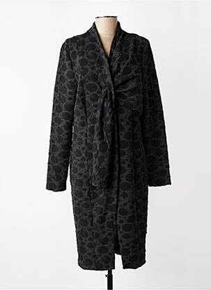 Manteau long coupe cintrée sans capuche gris ELSEWHERE femme