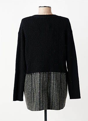 Gilet manches longues coupe cintrée noir CPC femme