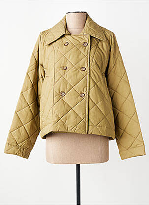 Doudoune manches longues sans capuche vert URBAN BY ALEMBIKA femme