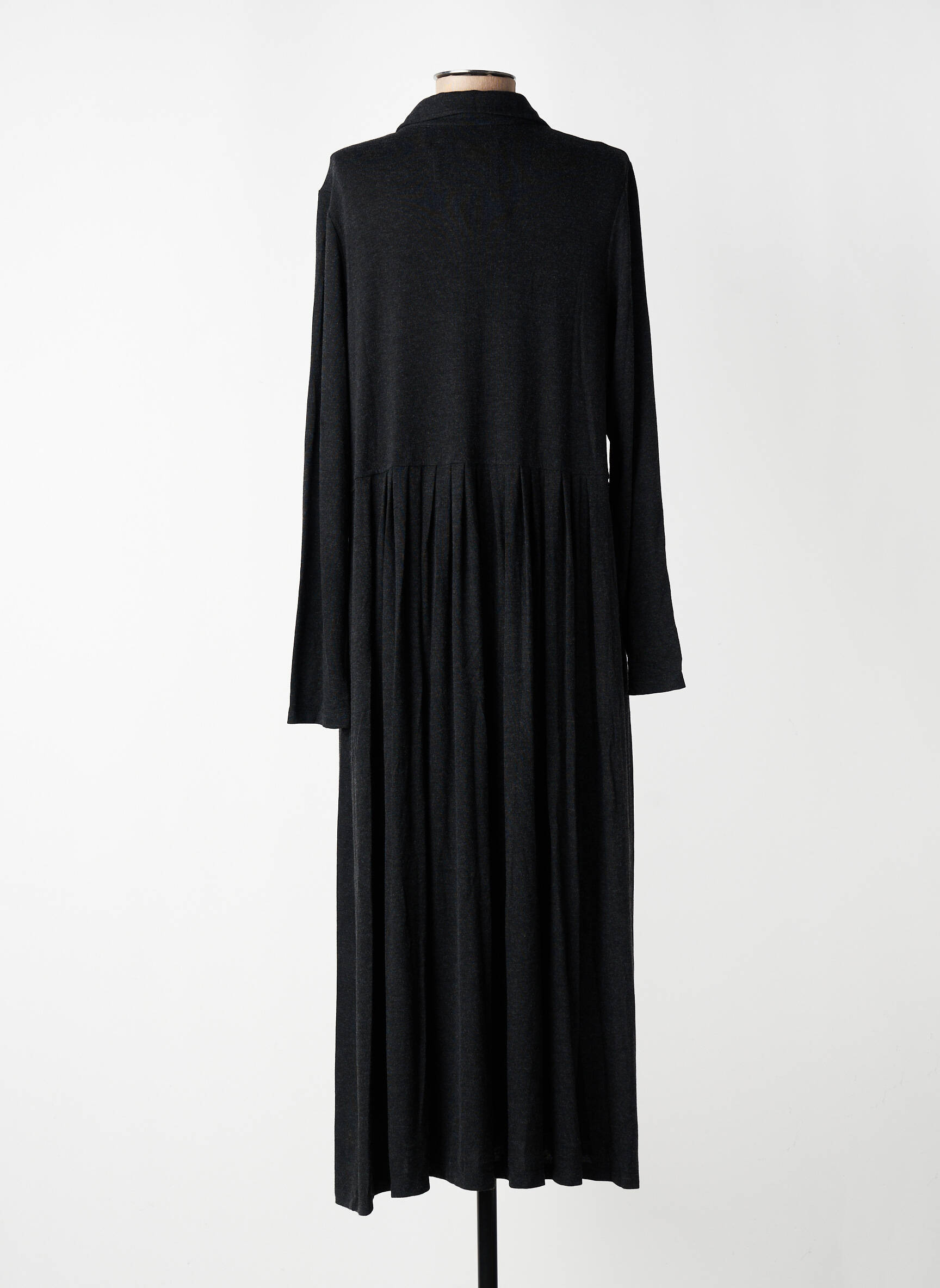 Robe longue manches longues manches longues gris URBAN BY ALEMBIKA femme