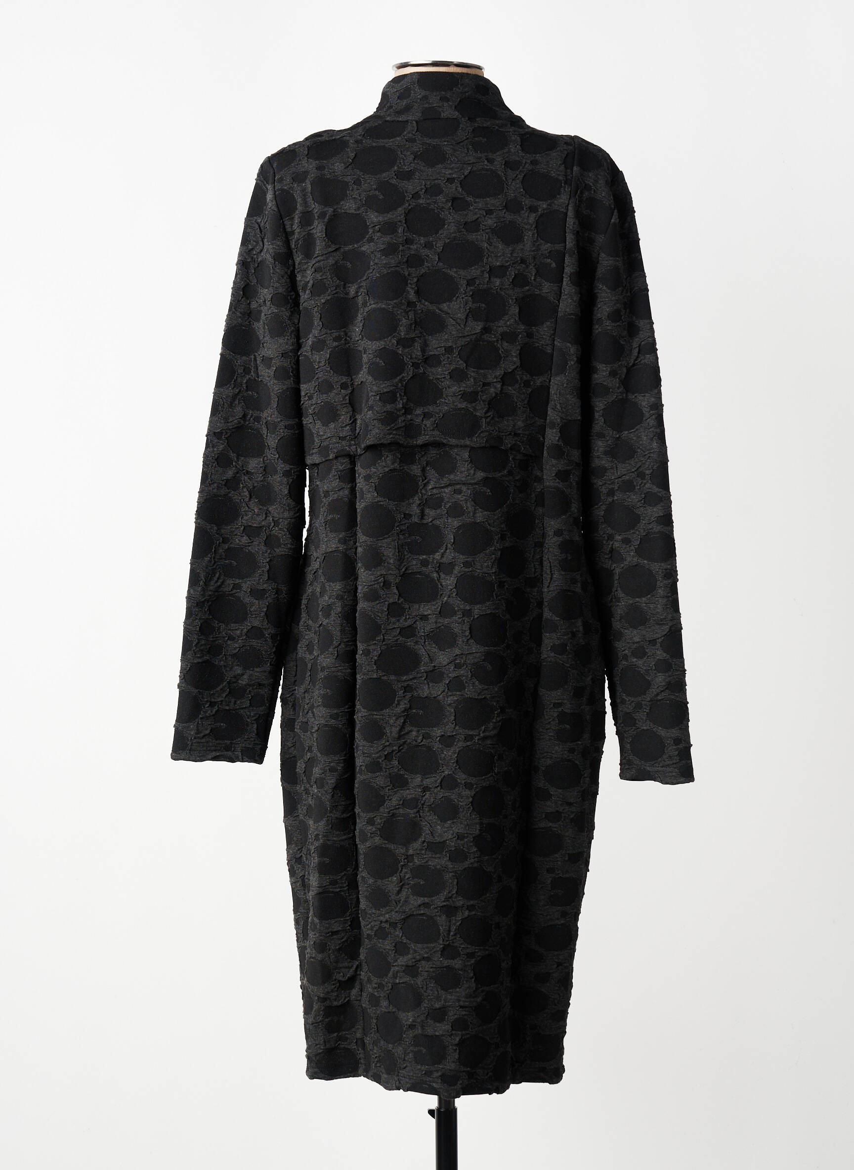 Manteau long coupe cintrée sans capuche gris ELSEWHERE femme