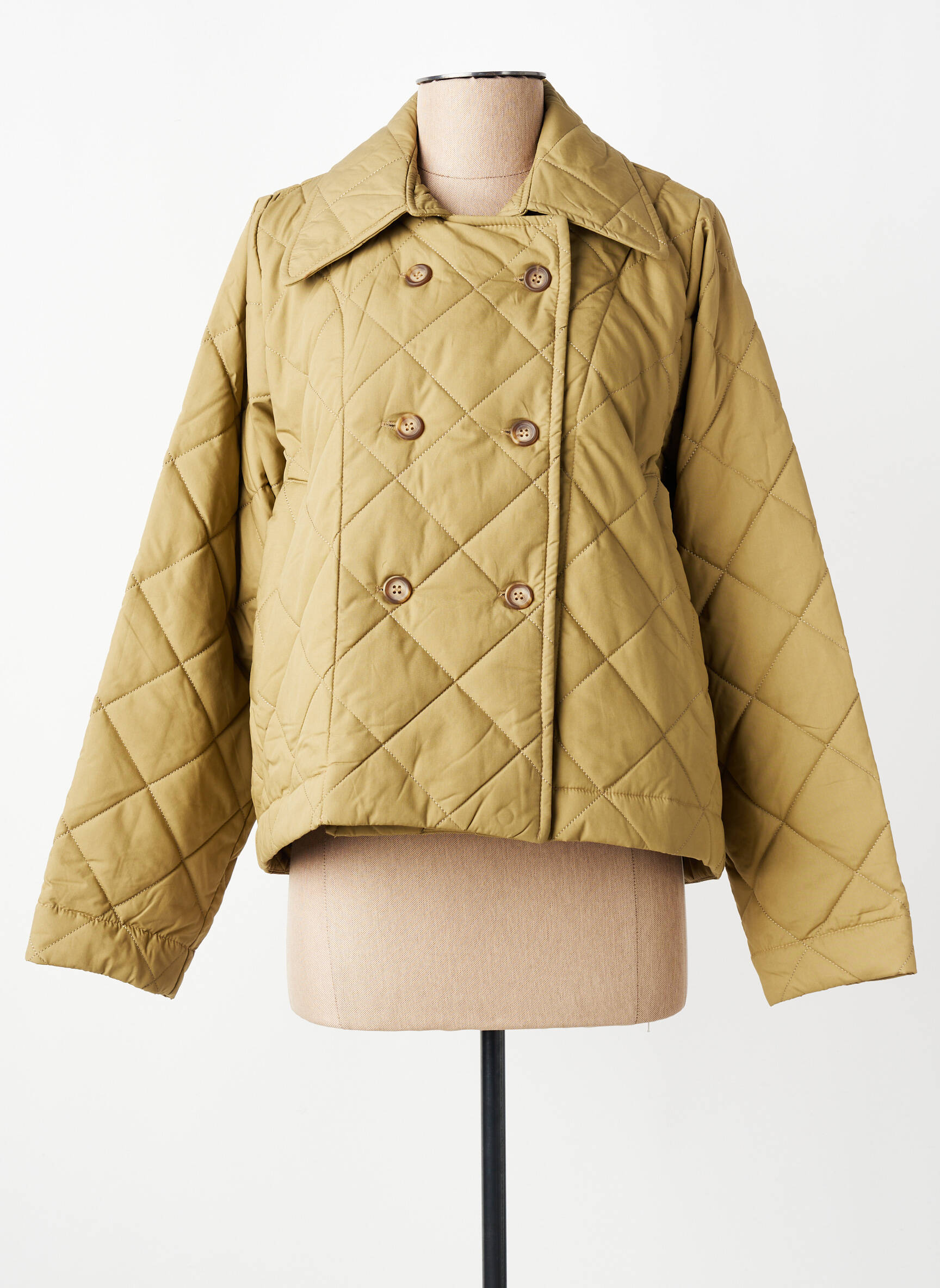 Doudoune manches longues sans capuche vert URBAN BY ALEMBIKA femme
