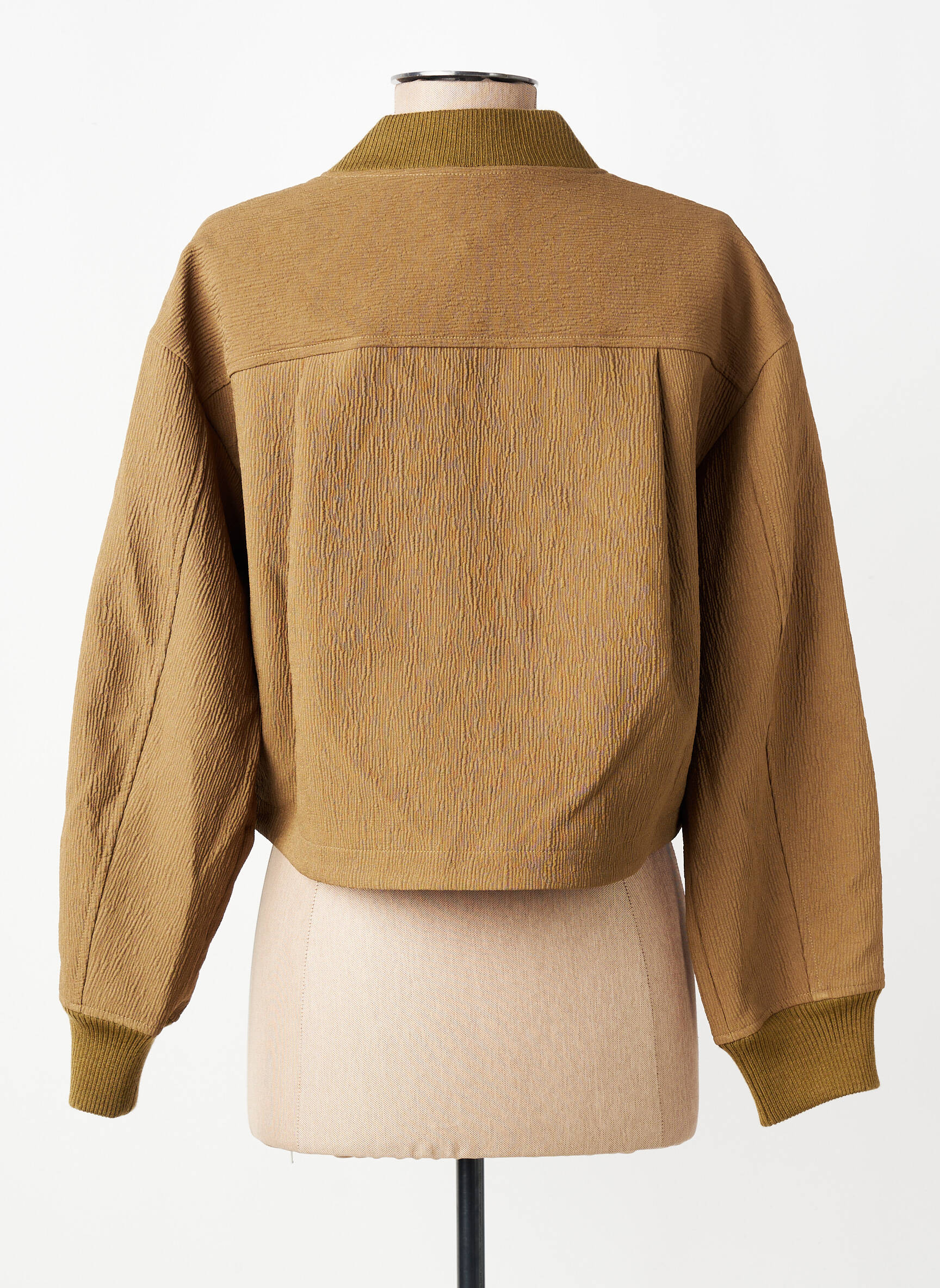 Veste casual col rond vert CPC femme