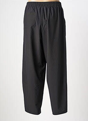 Pantalon droit tissage popeline taille haute noir LUUKAA femme