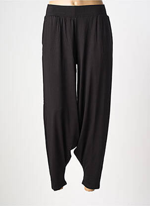 Pantalon 7/8 stretch taille normale noir KOZAN femme