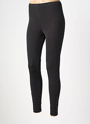 Legging tissage jersey taille normale noir KOZAN femme