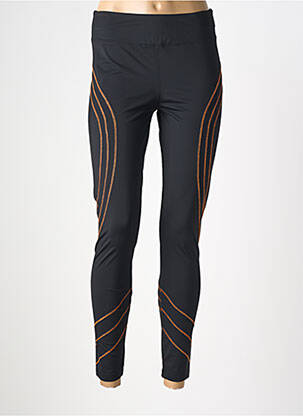 Legging effet matière satinée taille normale noir KOZAN femme