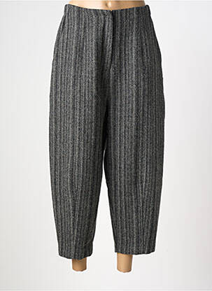 Pantalon 7/8 taille haute taille haute gris CPC femme