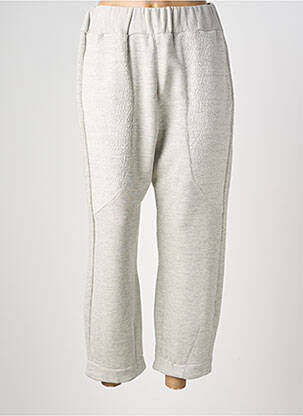 Pantalon 7/8 stretch taille normale gris GERSHON BRAM femme
