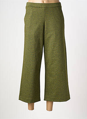 Pantalon 7/8 stretch taille normale vert ALEMBIKA femme