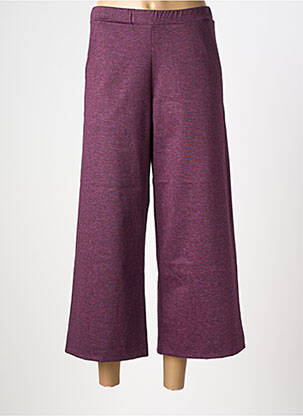 Pantalon 7/8 stretch taille normale violet ALEMBIKA femme