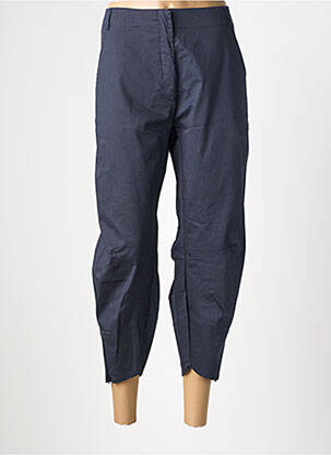 Pantalon 7/8 taille haute taille haute bleu LUUKAA femme
