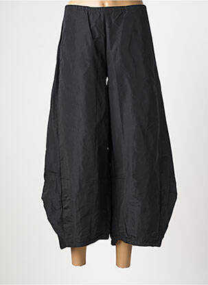 Pantacourt taille haute taille haute noir KOZAN femme