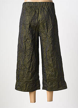 Pantacourt stretch taille normale vert KOZAN femme