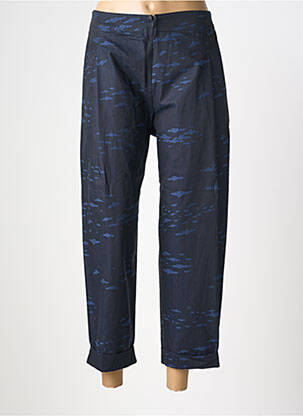 Pantalon 7/8 taille haute taille haute bleu GERSHON BRAM femme