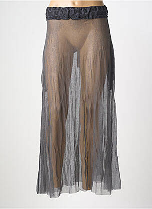 Jupe longue coupe fluide gris GERSHON BRAM femme