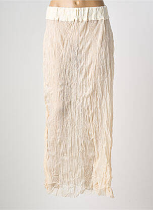Jupe longue coupe fluide beige GERSHON BRAM femme
