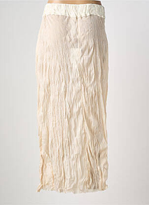 Jupe longue coupe fluide beige GERSHON BRAM femme