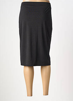 Jupe mi-longue stretch noir KOZAN femme