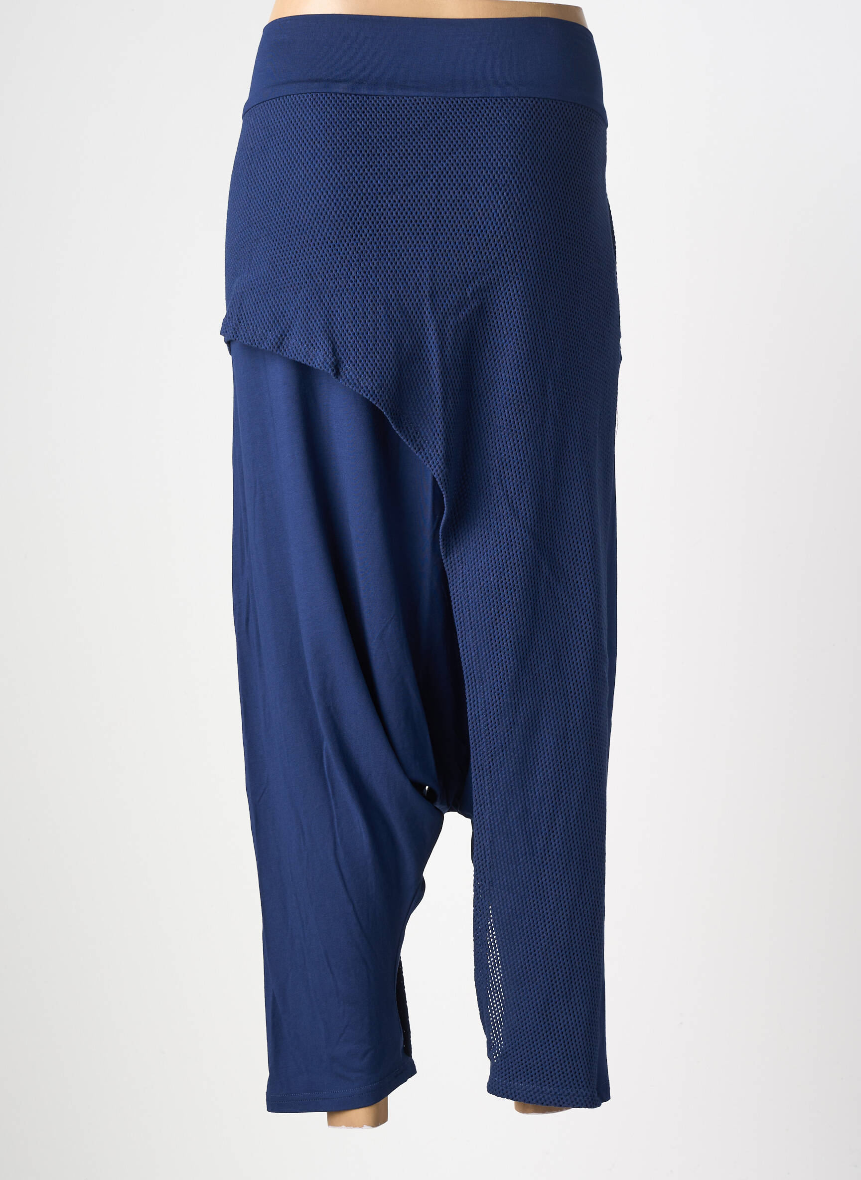 Sarouel tissage jersey taille normale bleu ELSEWHERE femme
