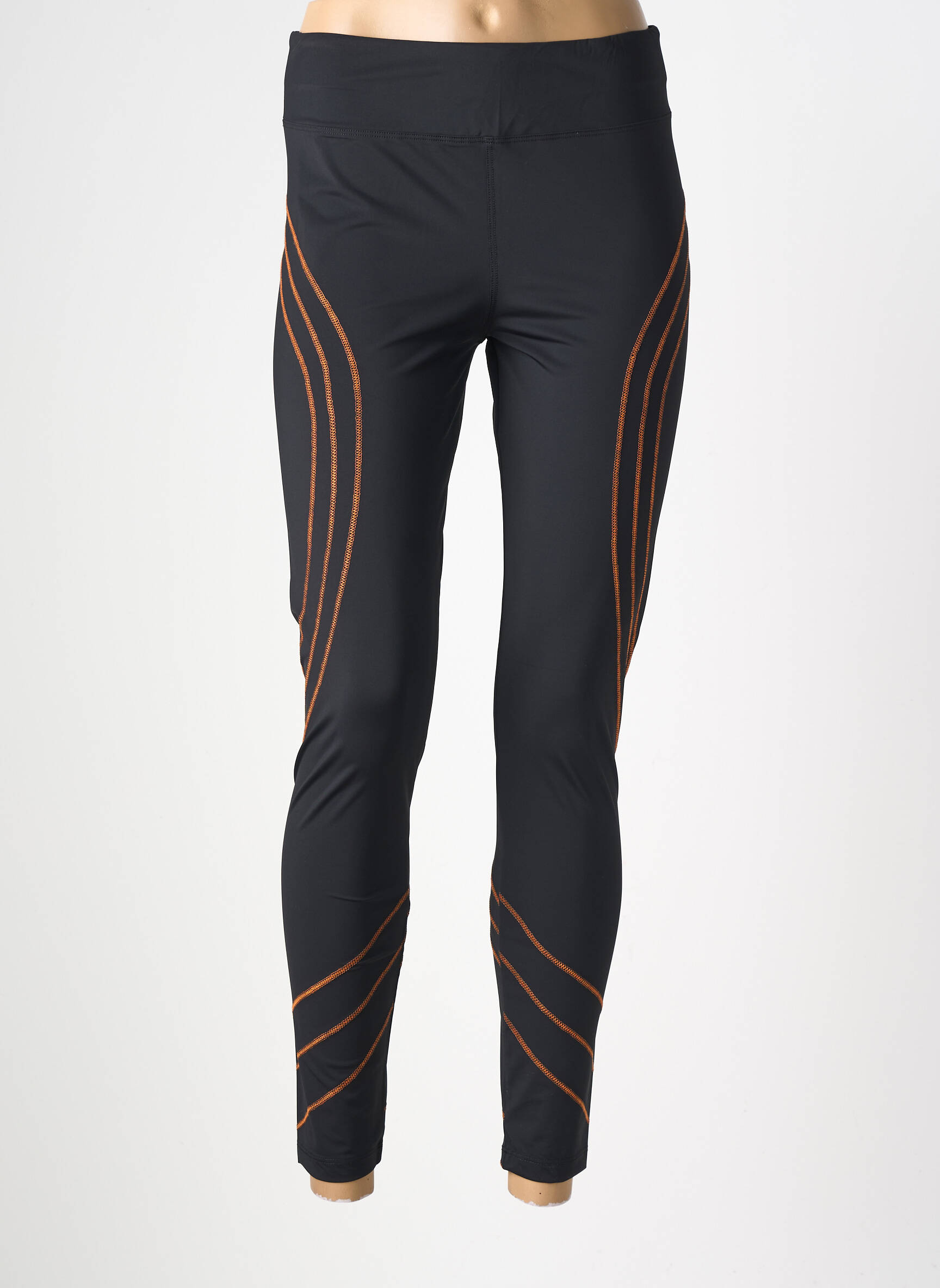 Legging effet matière satinée taille normale noir KOZAN femme