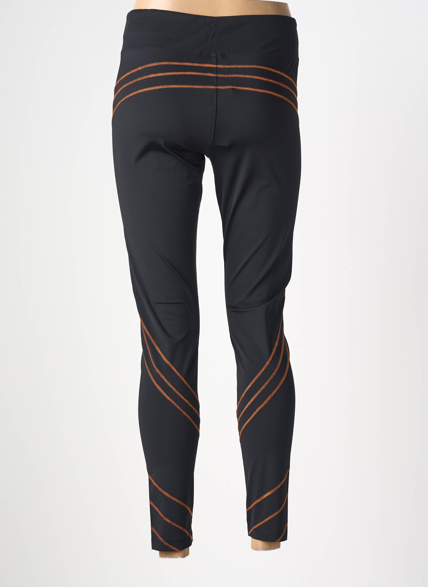 Legging effet matière satinée taille normale noir KOZAN femme