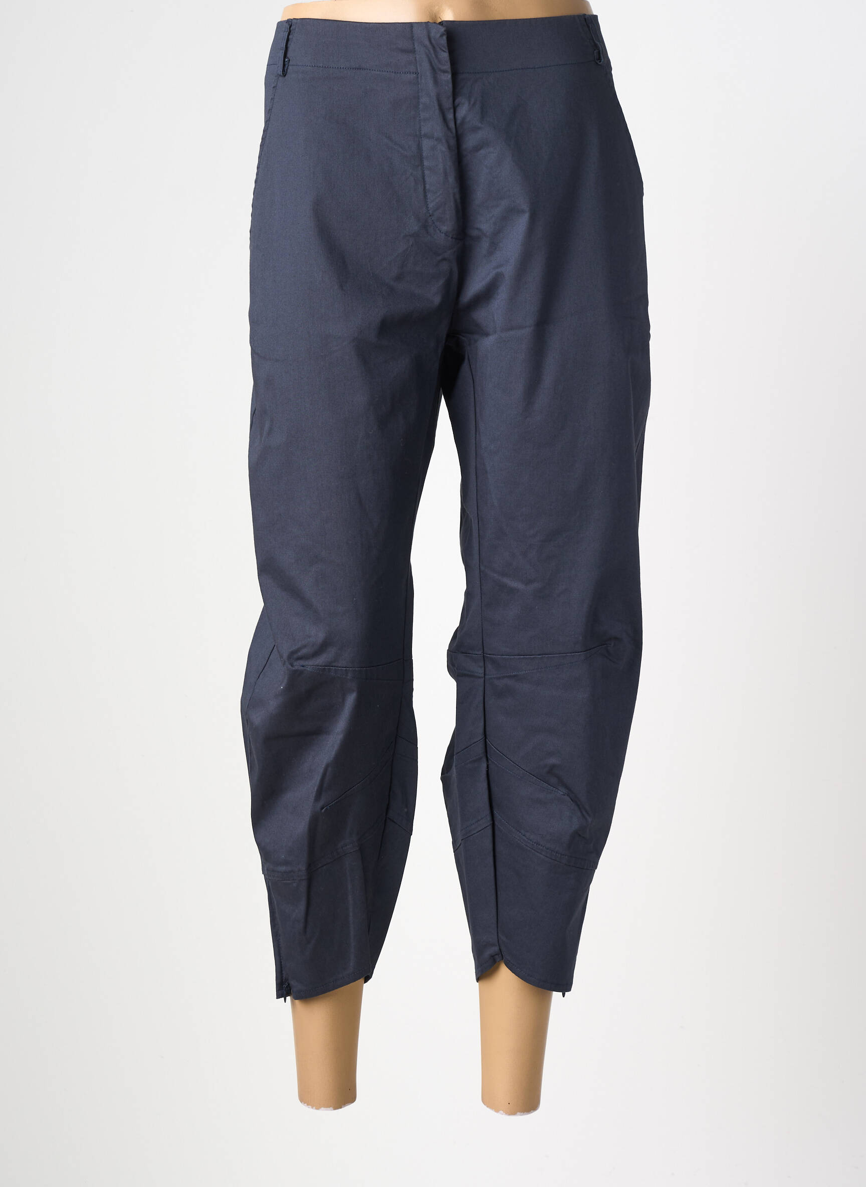 Pantalon 7/8 taille haute taille haute bleu LUUKAA femme
