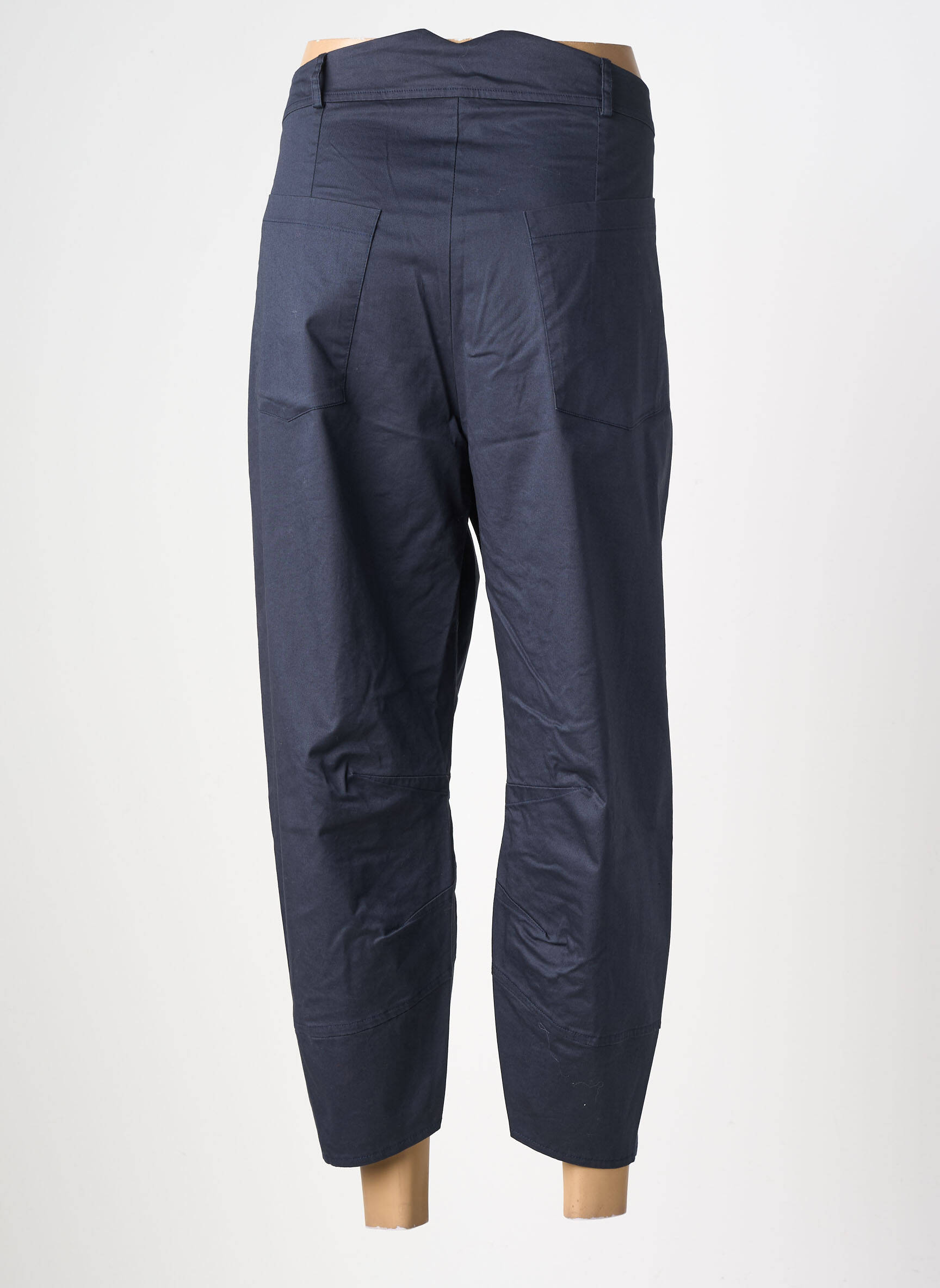 Pantalon 7/8 taille haute taille haute bleu LUUKAA femme