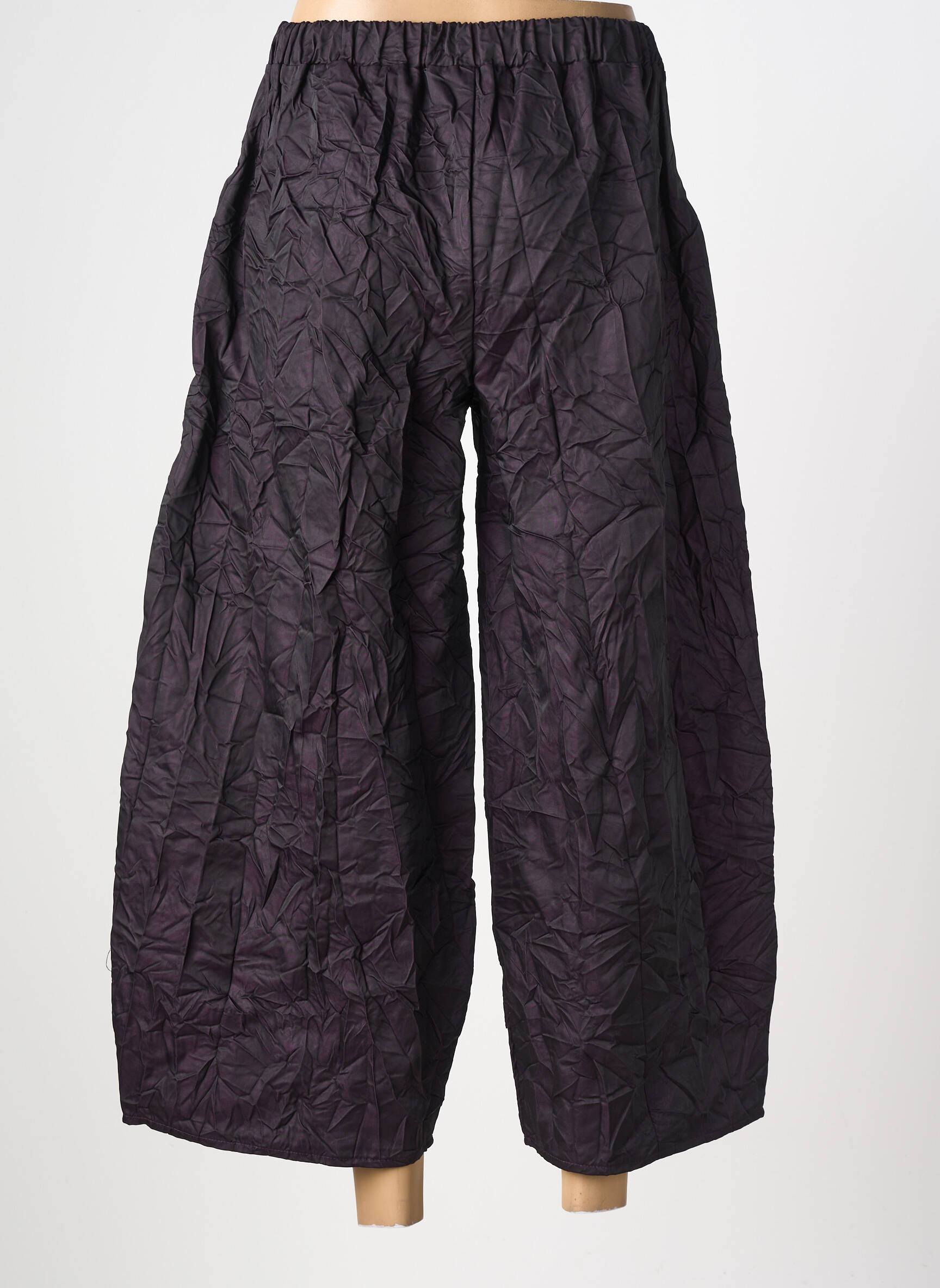 Pantalon 7/8 stretch taille normale violet KOZAN femme