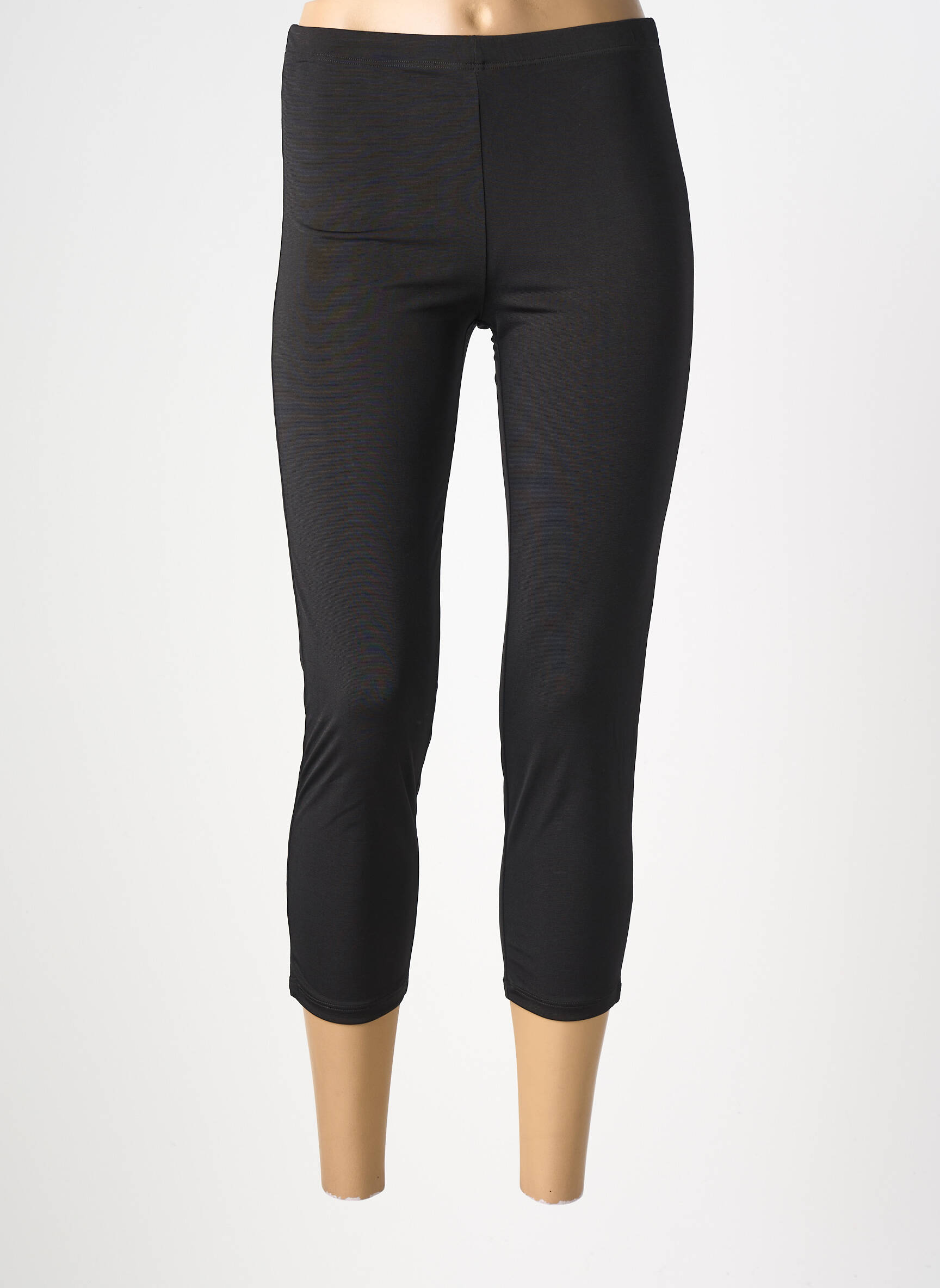 Legging effet matière satinée taille normale noir KOZAN femme