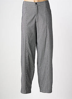 Pantalon droit fermeture zippée sous rabat boutonné taille normale noir MES SOEURS ET MOI femme