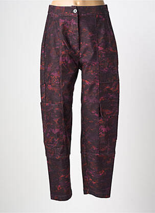 Pantalon cargo coupe droite taille normale violet ALEMBIKA femme