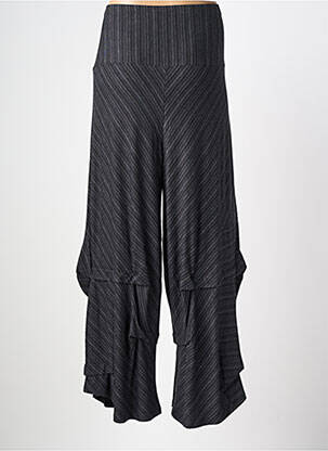 Pantalon droit stretch taille normale noir KOZAN femme
