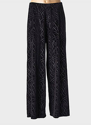 Pantalon droit stretch taille normale noir KOZAN femme