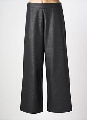 Pantalon droit taille élastique taille normale noir KOZAN femme
