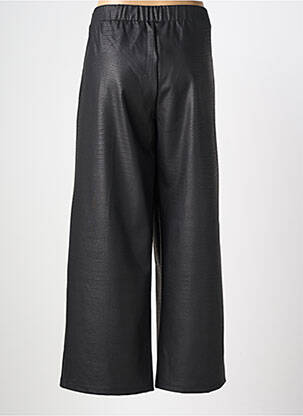 Pantalon droit taille élastique taille normale noir KOZAN femme