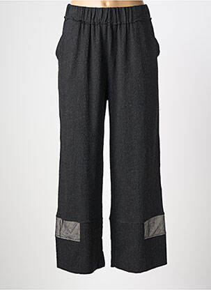 Pantalon large tissage crêpe taille normale noir GERSHON BRAM femme